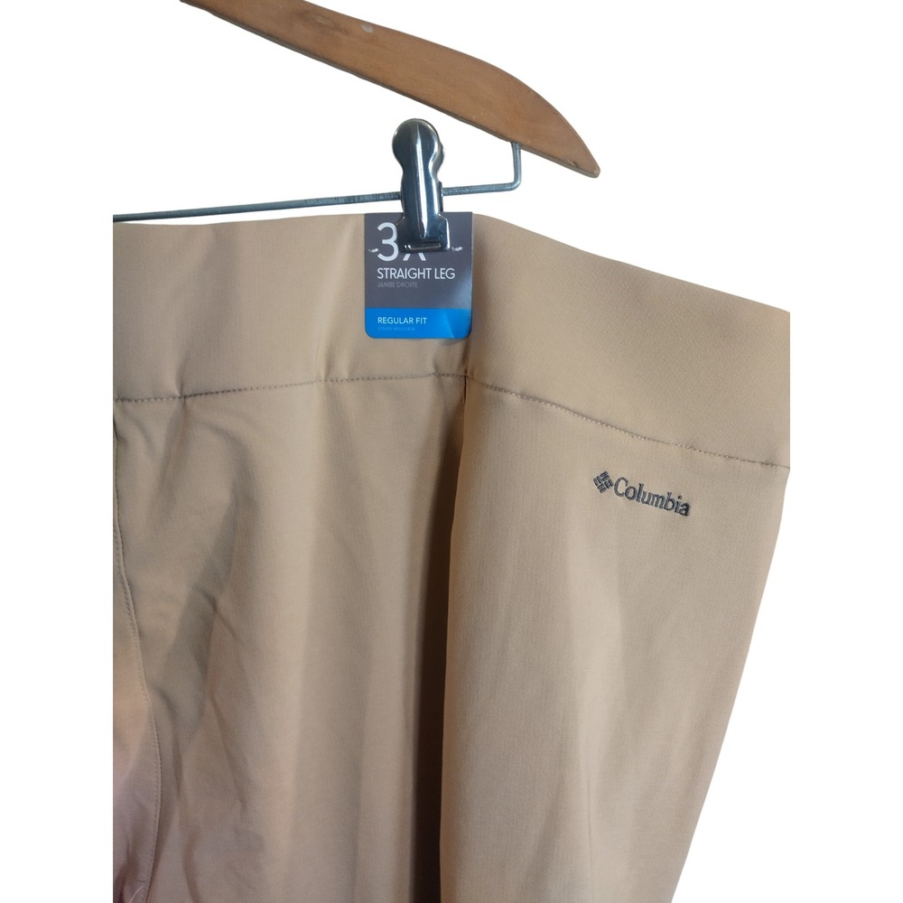 Columbia All Seasons Pull-On Pants Womens 3X Tan Khaki Straight Leg AW3683 NEW - Picture 7 of 9